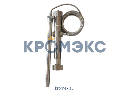 Термостатический элемент AFT-06R DN 15-125 PN 40, с диапазоном настройки 40–110 °С, Т=150 °C, датчик с бронзовой погружной гильзой, для регулятора температуры емкостных подогревателей, Ридан 065-4392R