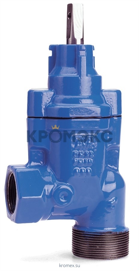 Задвижка AVK ответвительная угловая на входном патрубке-наружняя резьба, на выходном-внутренняя серия 11/00 DN50/63 PN16