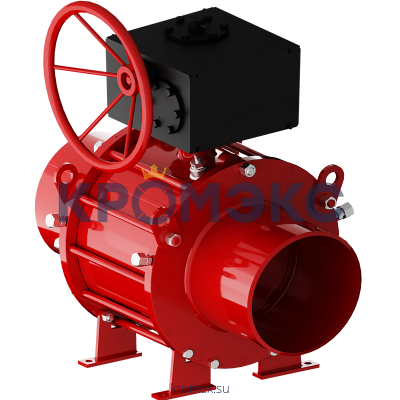 Кран шаровой сталь 11с67п Ду 150 Ру25 п/привар с редуктором Маршал 5СП.00.3.025.150/100 Кран шаровой сталь 11с67п Ду 150 Ру25 п/привар с редуктором Маршал 5СП.00.3.025.150/100