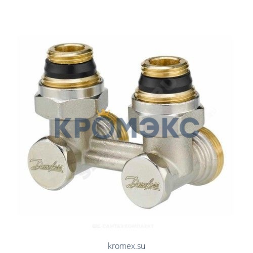 Узел нижнего подключения RLV-KS для двухтр Ду 20 Ру10 3/4"ЕКx3/4"ЕК угловой Danfoss 003L0223