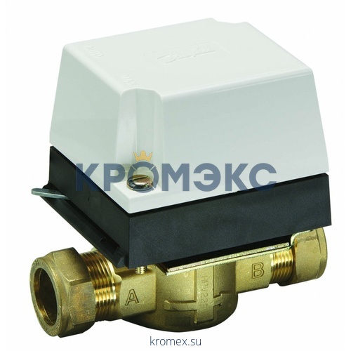 Клапан регулирующий 2-х позиционный с электроприводом, с возвратной пружиной на отключение контура отопления Ду 20 Ру10 ВР Kvs=8.2м3/ч Danfoss 087N6602