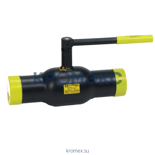 Кран шаровой сталь Ballomax КШТ 60.112 Ду 65 Ру25 п/привар полнопроходной BROEN КШТ 60.112.065