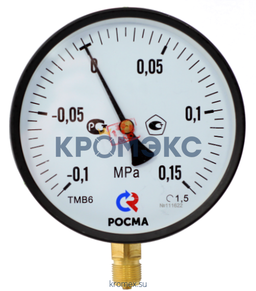 Вакуумметр ТВ-110Р.00 радиальный Дк40мм -0,1-0 МПа G1/8" Росма 00000007426