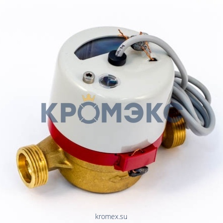 Счётчик г/в крыльчатый одноструйный ВСТ Ду 20 Ру16 95С L=130мм резьба импульсный Б/К Тепловодомер