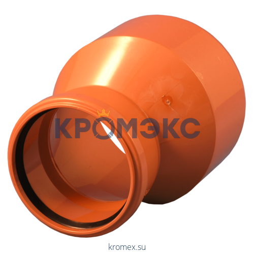 Переход НПВХ с раструбом коричневый Дн 160х110 б/нап в/к