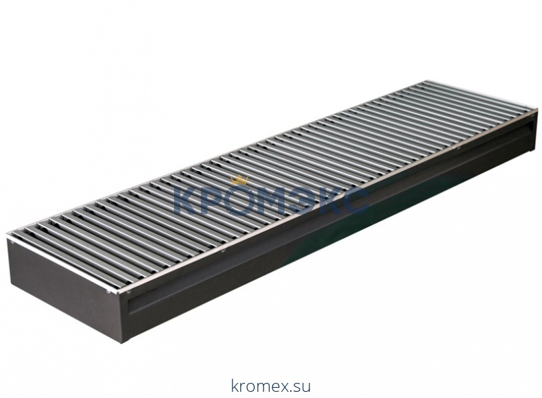 Конвектор внутрипольный Бриз без решетки с рамкой U - образный профиль подключение - справа КЗТО 200х100х3000 1то БР20010030001ТОКП