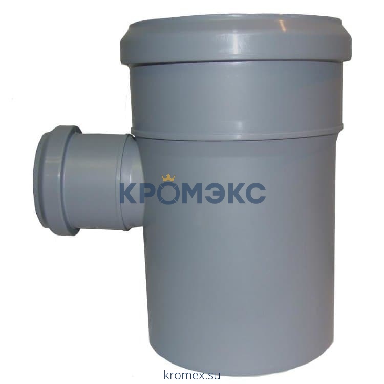 Тройник НПВХ с раструбом серый Дн 110х50х87гр б/нап в/к Агригазполимер