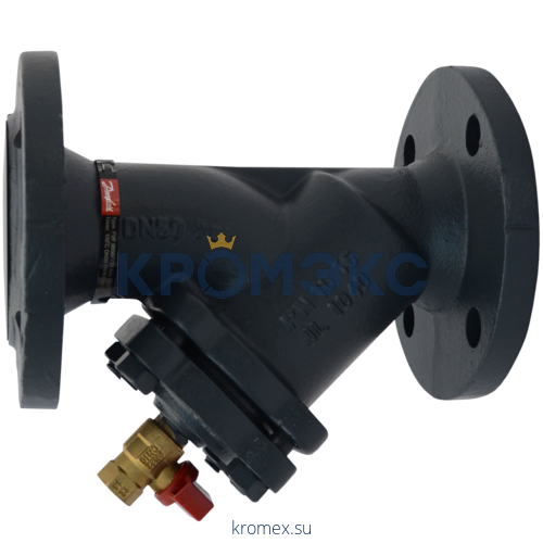 Фильтр сетчатый Y-образный чугун Ду 50 Ру16 фл FVF со сливным краном Danfoss 065B7731