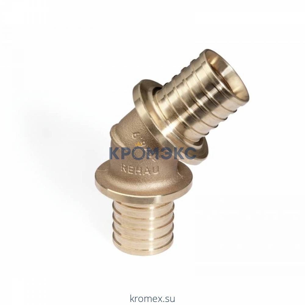 Угольник для PE-X бронза RAUTITAN RX Дн 50х45гр Rehau 13660471001 (137094)