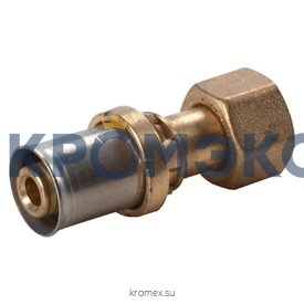 Муфта МП латунь пресс RM179SP Дн 20х3/4" с накидной гайкой Giacomini RM179Y066