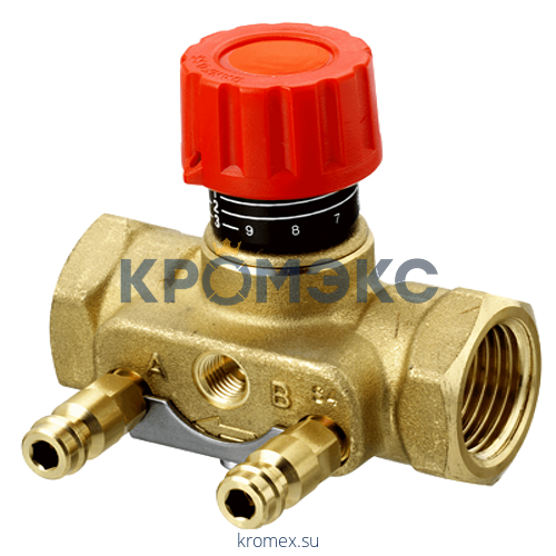 Клапан балансировочный ручной латунь CNT Ду 20 Ру16 ВР Kvs=2.5м3/ч с изм/нип Danfoss 003Z7642