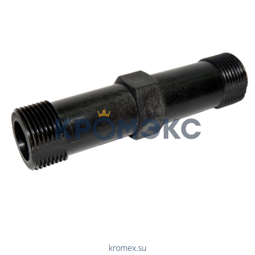 Вставка ремонтная сталь для тепло-водосчетчиков Ду 20 резьба 1" L=130мм Элит-Металл