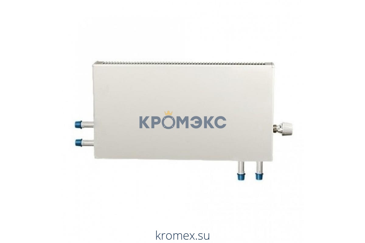 Конвектор настенный проходной "Мини" МКСК 15 П (А08) (малой глубины) 1.015кВт двухтр с т/клапаном (угл) Danfoss 013G4203 ниж/п резьба прав Сантехпром 9103835