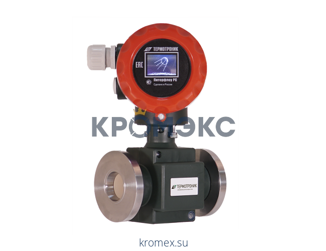 Электромагнитный расходомер Питерфлоу РС20-6-А-С, DN 20 PN 16, Т=0,1-150 °С, 6 м3/ч, (вкл, БП), Ридан 187F4037PR