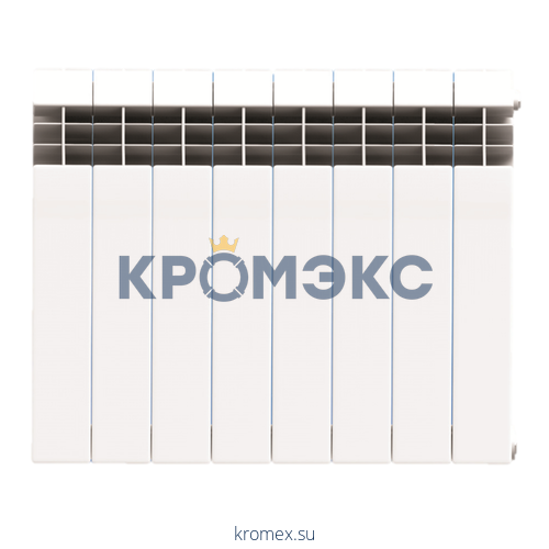 Радиатор биметаллический BM 500/78 S19 10 секций Qну=1200 Вт RAL 9016 (белый) Benarmo
