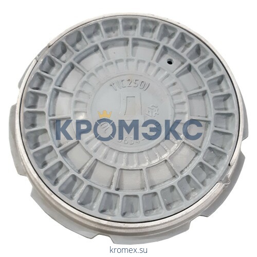 Люк чугун (Д) дождевой канализации Т (тяжелый) круглый (С250) m=90кг ГОСТ 3634-99 ДПК