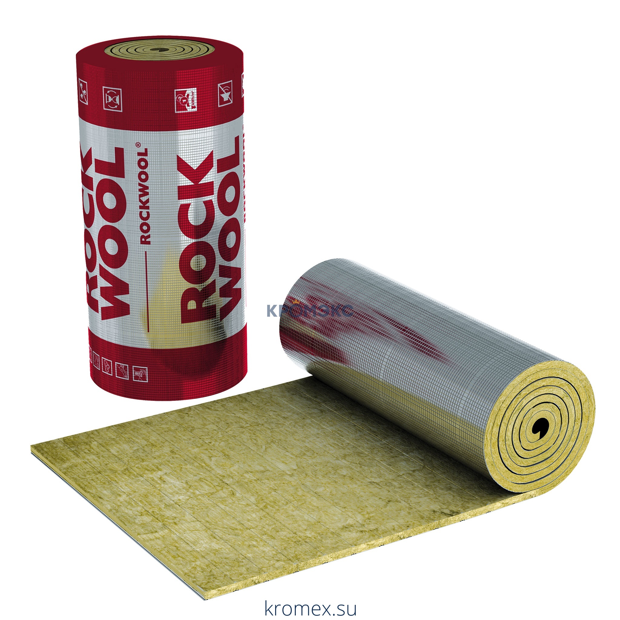 Рулон минеральная вата Tex mat кашированный фольгой 50х1000-5 Rockwool