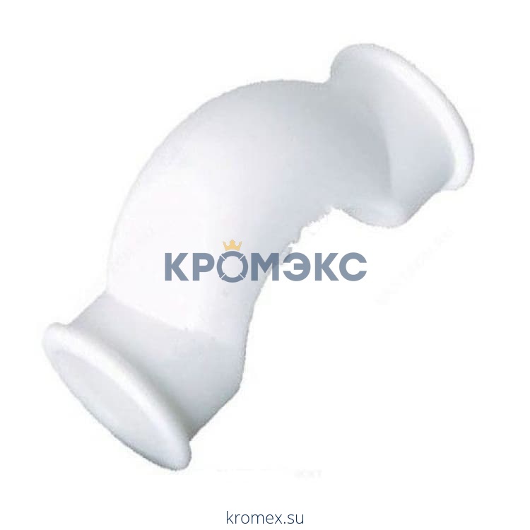 Скоба PP-R белая внутренняя пайка Дн 25 обводная с муфтами Китай