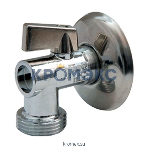 Кран шаровой латунный бытовой хром R614 G1/2"х3/4" Ру10 НР Giacomini R614X004