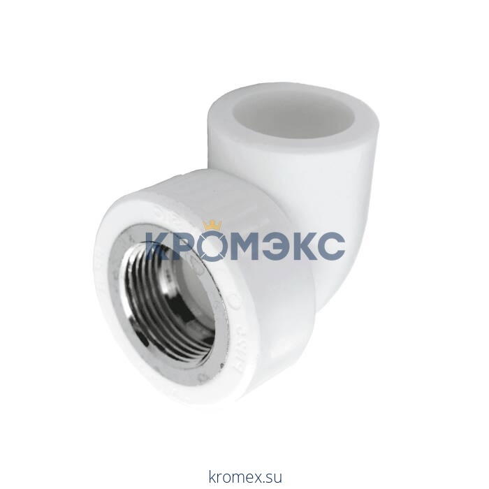 Угольник PP-R комбинированный под ключ белый ВР Дн 32х1" RTP (РосТурПласт) 14633
