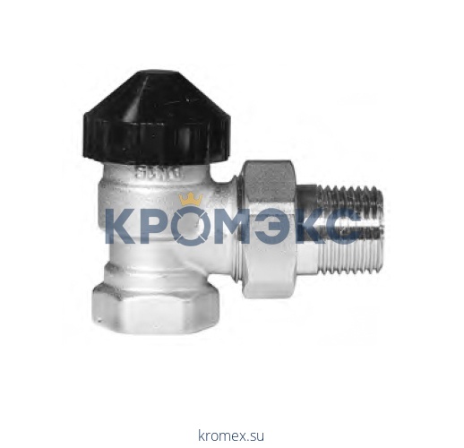 Клапан терморегулирующий TR-N DN 20 PN 10, Т=120 °С, угловой, никелированный, с внутренней резьбой, Ридан 013G7015R