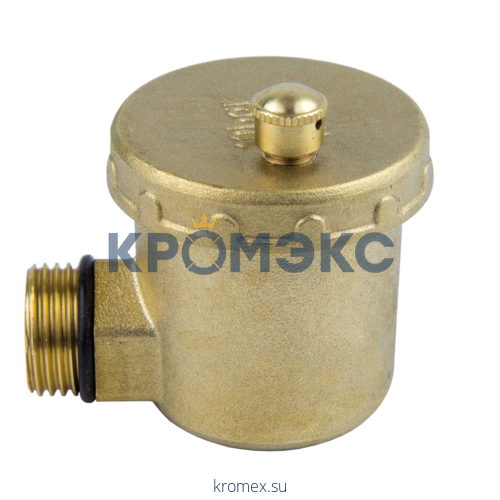Воздухоотводчик автоматический латунь 5004 Ду 15 Ру10 G1/2" НР угл Aquasfera 5004-01 .