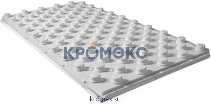 Мат для теплого пола WF 40/22 1200х600х43 с фиксаторами для крепления труб РОС