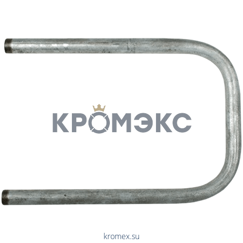 Полотенцесушитель водяной сталь оц П-образный Ду 32 (1 1/4") НР 235х750мм боковое подключение б/к КАЗ