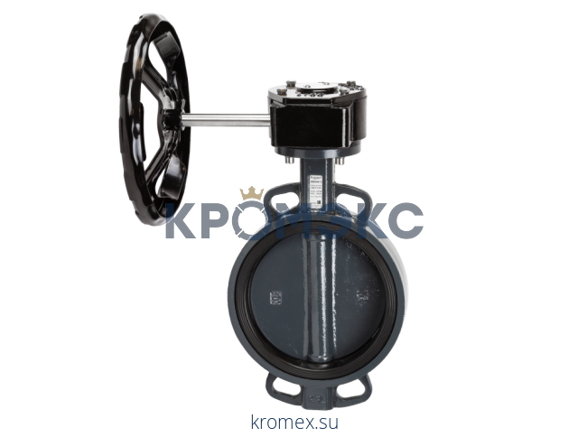 Затвор дисковой с редуктором ЗДМ DN 125 PN 16, Т= - 15°C до 120 °С, межфл, EPDM, корпус-чугун, диск-сталь, Ридан 082X4431R