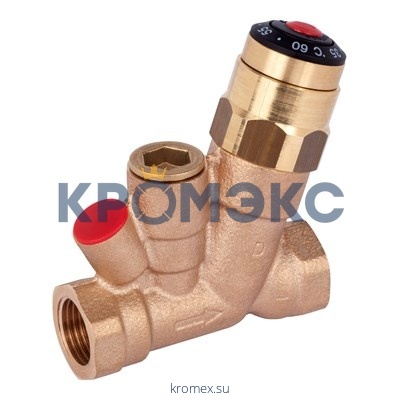 Клапан термостатический балансировочный ручной бронза AHT Ду 15 Ру10 ВР Kvs=1.5м3/ч Danfoss 003Z1525