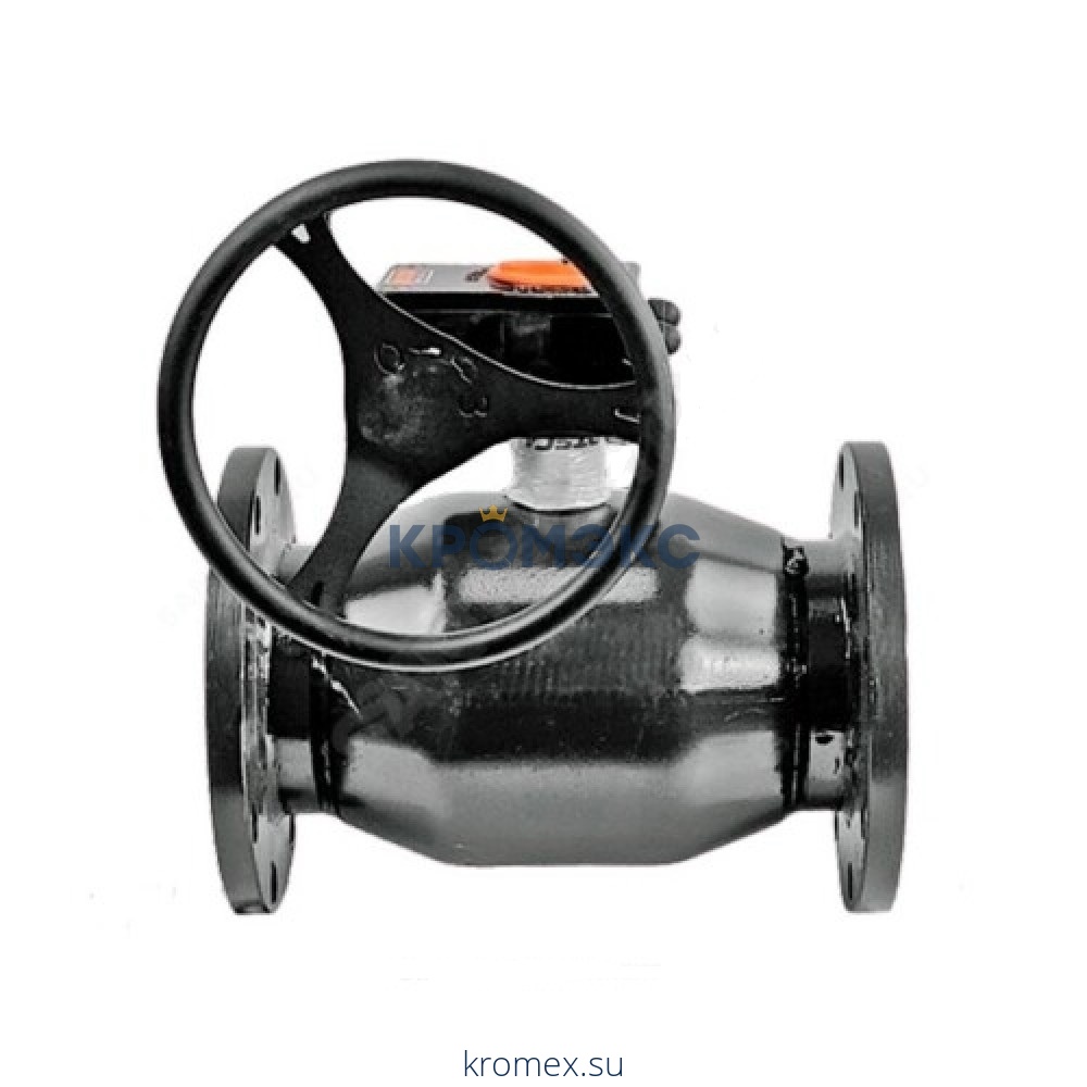 Кран шаровой сталь 11с67п Ду 125 Ру25 фл под редуктор FORTECA 183.0.125.025