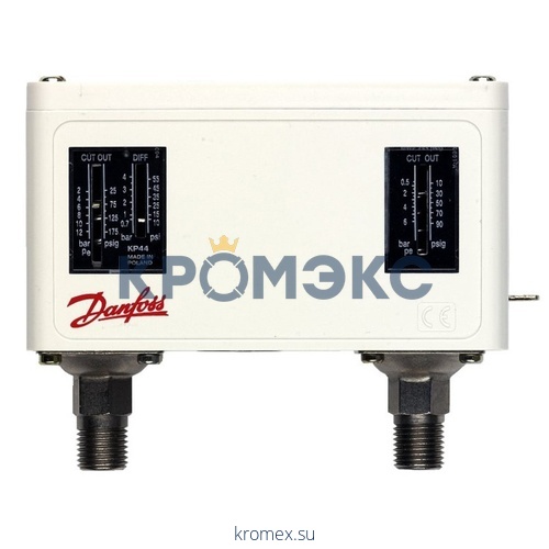 Реле давления сдвоенное KP 44 2-12 2х1/4" Danfoss 060-001366
