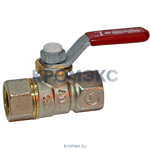 Кран шаровой латунь никель R950 Ду 50 Ру35 ВР полнопроходной рычаг Giacomini R950X028