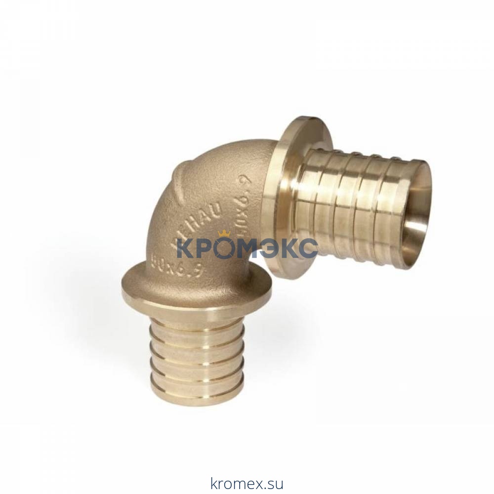 Угольник для PE-X латунь RAUTITAN MX Дн 63х90гр Rehau 11378731001