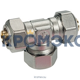 Тройник переходной МП латунь обжим R565AM Дн 20х16 Giacomini R565MX045