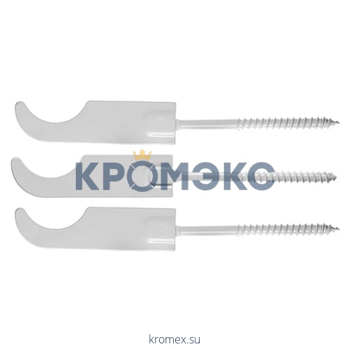 Кронштейн настенный штыревой "сабля" L=185мм стальной для алюминиевых и биметаллических радиаторов Ogint