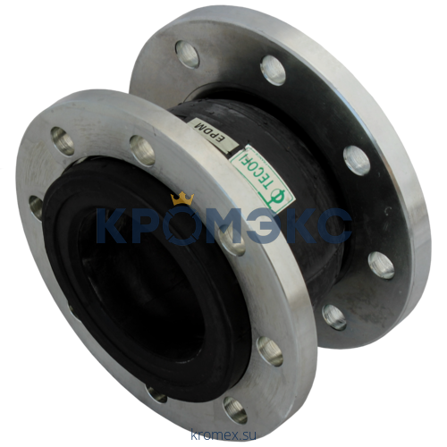 Компенсатор резиновый антивибрационный EPDM DI724016N Ду 250 Ру16 фл L=240мм Tecofi DI724016N-0250 сжатие/растяжение 20/12