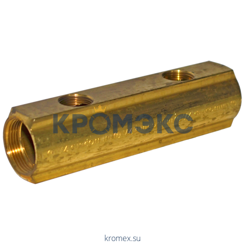 Коллектор латунь R551 1 1/4" ВР/ВР на 3 вых 1/2" ВР Giacomini R551Y083
