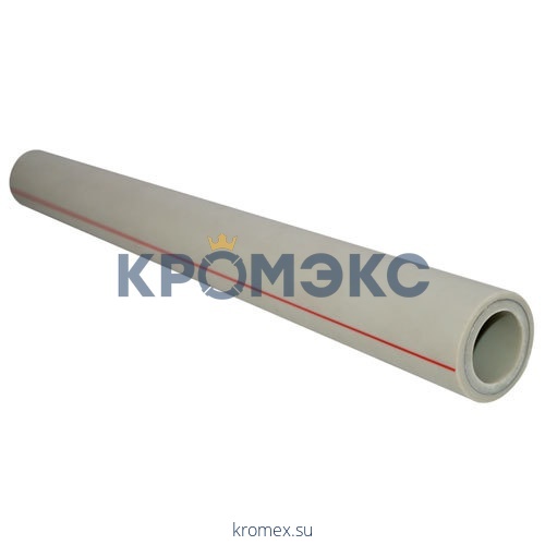 Труба PP-R серая арм алюминием Дн 75х12,5 Ру25 SDR6 Т<90С L=4м VALFEX 10104075Г