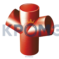 Duker 663954 Крестовина 70° SML DIN 19522 DN 125x100x100