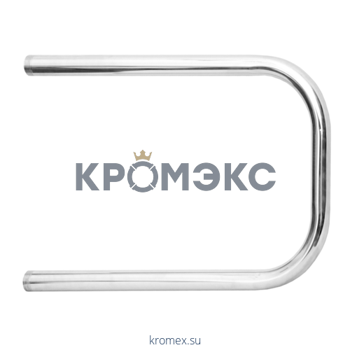 Полотенцесушитель водяной нерж сталь П-образный Ду 20 (3/4") НР 400х500мм боковое подключение б/к Элит-Металл ВЭК-11-15