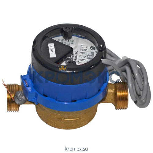 Счётчик х/в крыльчатый одноструйный ВСХд Ду 15 Ру16 50С L=80мм резьба импульсный В/К Тепловодомер