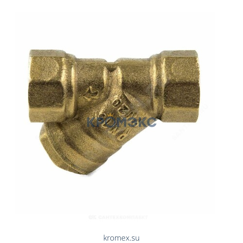 Фильтр сетчатый Y-образный латунь Ду 65 Ру16 Тмакс=110 oC Rp2 1/2" ВР 246 OR 0246.066