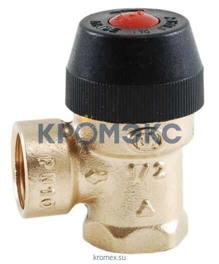 Клапан предохранительный латунь 487 Ду15х15 Ру10 ВР/ВР Rp1/2"хRp1/2" Рср=4бар OR 0487.140