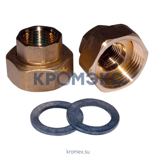 Детали присоединительные латунь Ду15 G 1"xRp 1/2" ВР (комплект) для циркуляционных насосов Wilo 4092743 (112047092)
