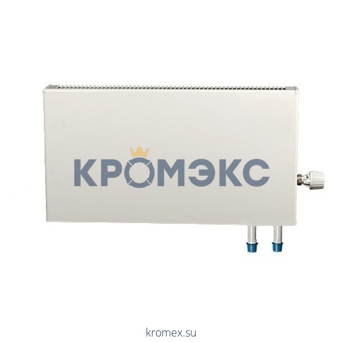 Конвектор настенный концевой Универсал Авто В НП КСК 15 (малой глубины) 0.655кВт двухтр с т/клапаном (угл) Danfoss 013G4203 ниж/п резьба прав Сантехпром 9112921