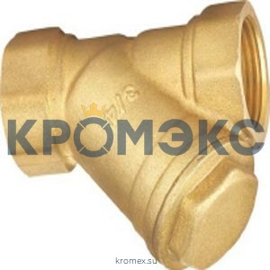 Фильтр сетчатый Y-образный латунь Ду 25 Ру16 Тмакс=100 oC G1/2" ВР F1142 Tecofi F1142-0025