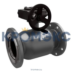 Кран шаровой сталь КШ.Ц.Ф.Р Ду 600 Ру16 фл с редуктором полнопроходной LD КШ.Ц.Ф.Р.600.016.П/П.02