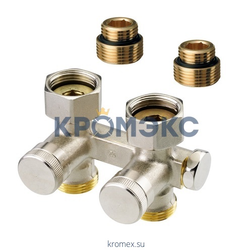 Узел нижнего подключения RLV-K Ду 15 Ру10 1/2"x3/4"ЕК прямой Danfoss 003L0280