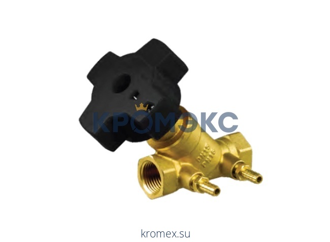 Ручной балансировочный клапан MNT-R DN25 PN16, Kvs=9,17 м³/ч, Tmax 120 °С, ВР, латунь, Ридан 003Z2333R